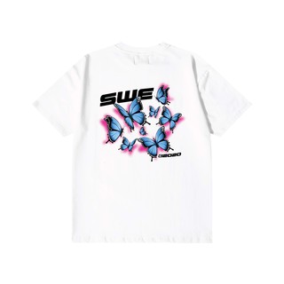 Áo thun unisex nam nữ phông form đẹp Unisex, mặc cặp, nhóm, lớp in HÌNH BƯỚM BUTTERFLY chữ SWE