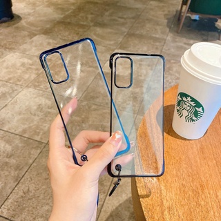 Ốp điện thoại Samsung S10 S20 S21 S22 S23 S24 S25 FE Note 10 20 Plus Ultra Frame-Less Thiết kế mặt sau bằng nhựa cứng trong suốt TPU chống sốc K01