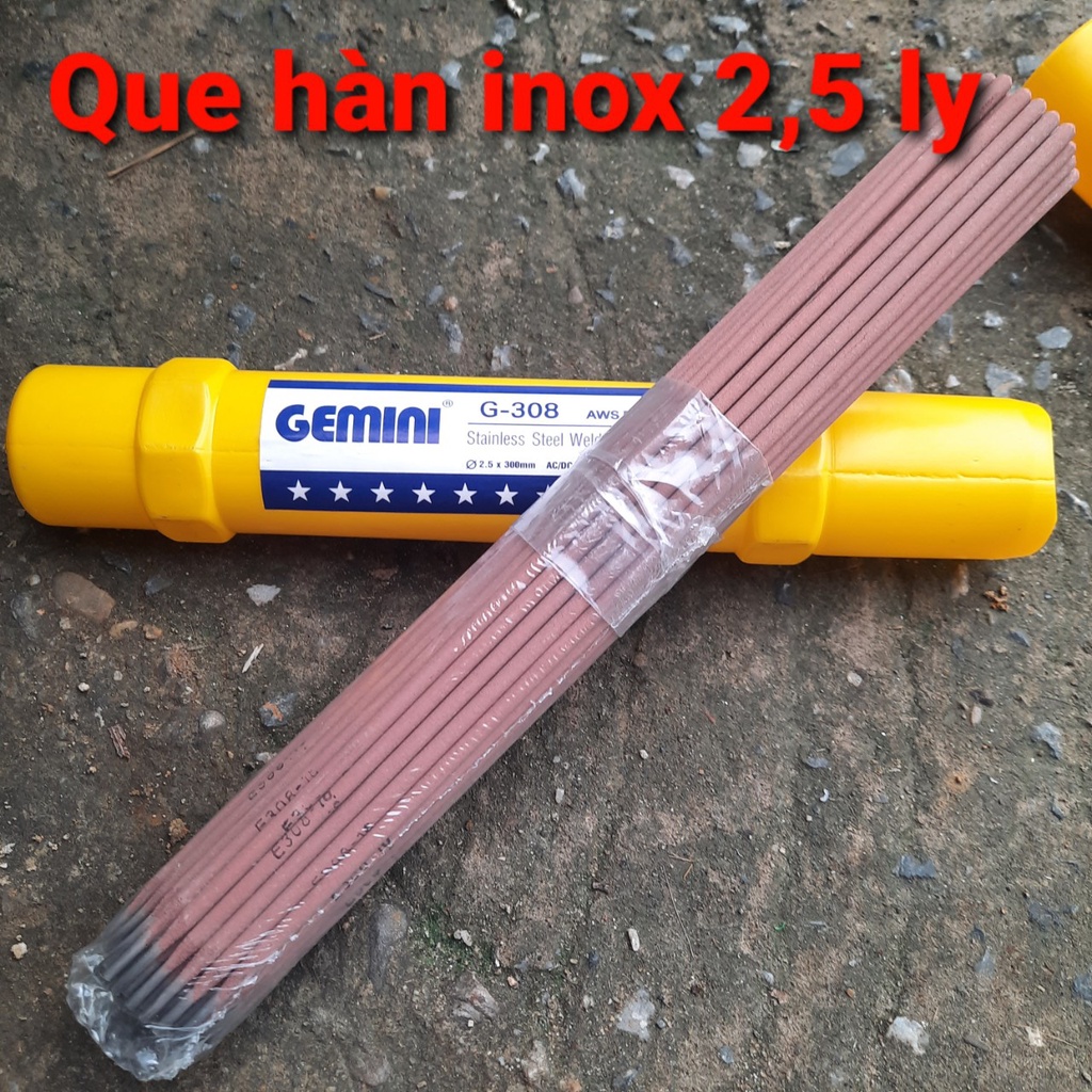 1 Bó que hàn inox Kim tín 2,5li ( 2,5mm)- HÀN CHUẨN | Shopee Việt Nam