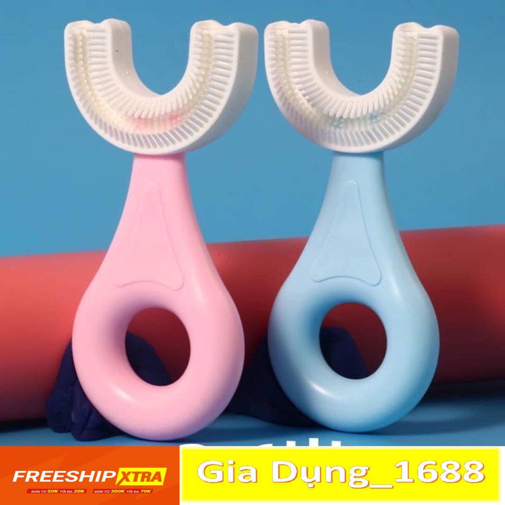 Bàn Chải Đánh Răng Silicon Chữ U💚CAM KẾT CHUẨN💚Bàn Chải Đánh Răng Thông Minh Cho  Bé Từ 2 - 6 Tuổi