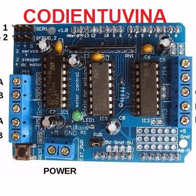 Module ĐIỀU KHIỂN ĐỘNG CƠ ARDUINO L293D (Arduino Motor Shield L293D ...