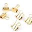 Yoo Đa Năng Vàng Chất Kết Dính Bộ 19 mm Giấy Kim Loại Sổ Tay Thư Mục Giấy Tổ Chức Dành Cho Nữ Sinh Viên 25 Bộ