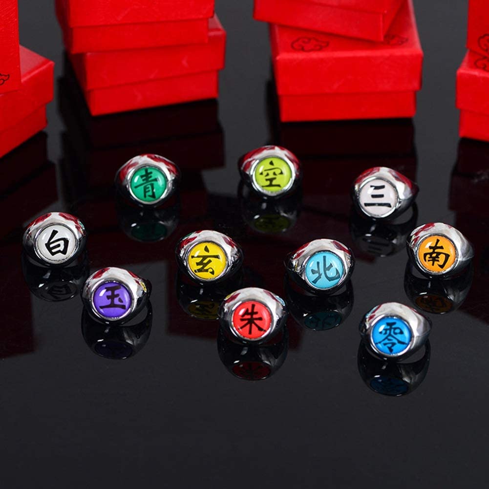 Phụ Kiện Nhẫn Kim Loại Hình Naruto Akatsuki Itachi Dễ Thương Thời Trang Hóa Trang Cho Bé Trai