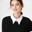 Áo Sơ Mi KANGN Cổ Giả Vintage Cotton Ren Quần Áo Phụ Kiện