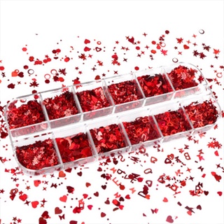 Kra Nail Art 3D Neon Sắc Tố Lát Huỳnh Quang Kim Sa Lấp Lánh Trang Trí Epoxy Làm Đầy