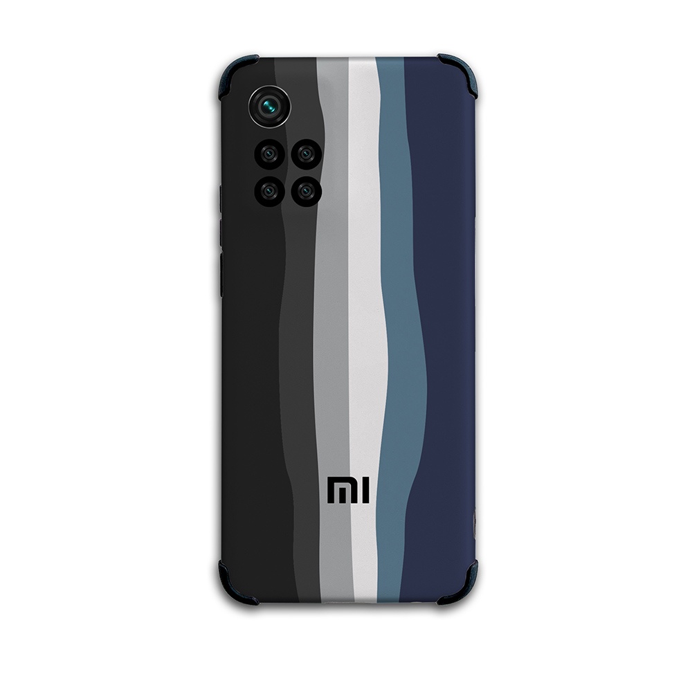 Ốp điện thoại silicon màu cầu vồng gradient cho Xiaomi POCO M4 Pro M3 F3 X3 GT 5G