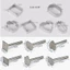 Set 10 Khuôn Nhấn Làm Bánh Quy Hình Vuông / Chữ Nhật / Trái Dứa