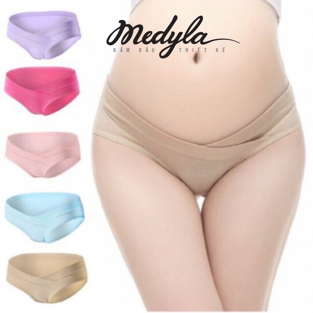 MEDYLA – Quần lót bầu cạp chéo cotton co dãn mỗi quần 1 túi Zip – QLB009