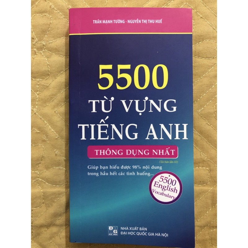 Ảnh Sách 5500 Từ vựng tiếng anh thông dụng nhất ( Tái bản lần 2) 1
