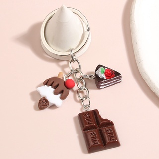 Móc Khóa Hình Ly Trà Chiều / Socola / Bánh Ngọt Dễ Thương
