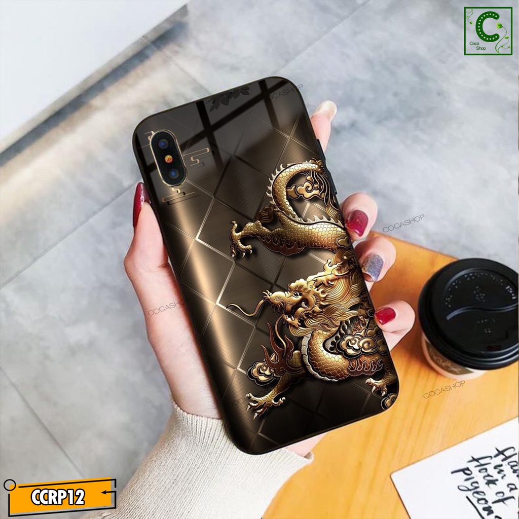Ốp iPhone Mặt Kính Nano Dẻo - Ốp Hình Rồng Cực Mạnh Mẽ