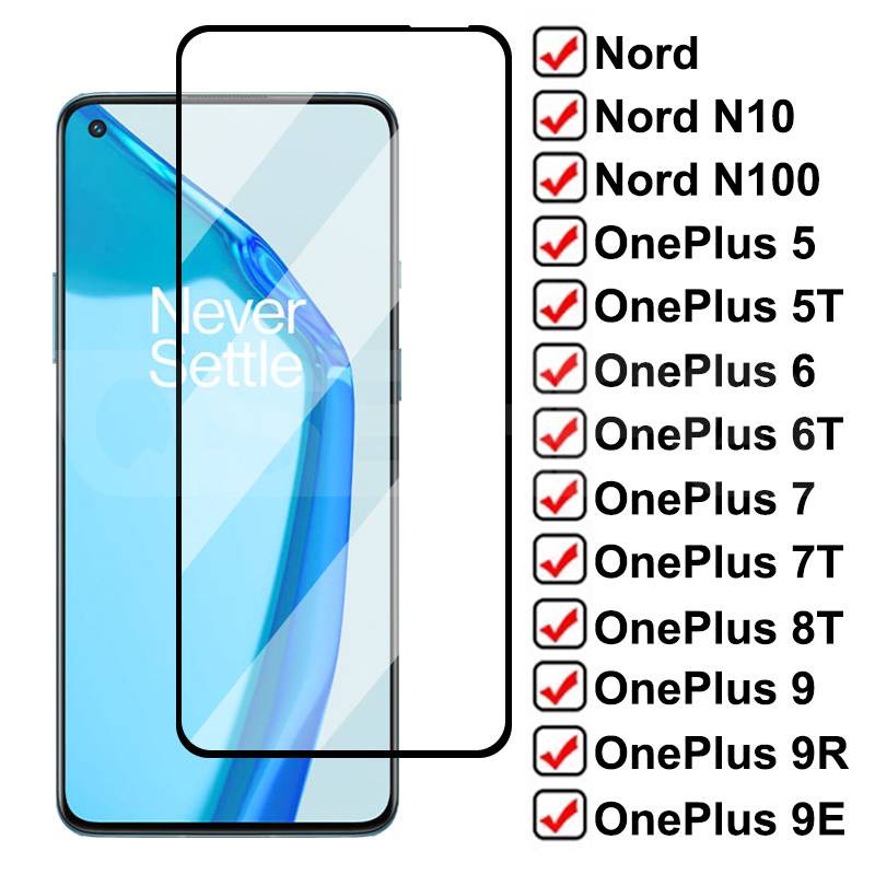Kính cường lực bảo vệ an toàn cho OnePlus 7t / 7 pro / 7 / 7t pro / 6t / 6 / 5t / 5 / 8 / 8 pro / 8t / 9 / 9 pro / 9R Full Cover Phim bảo vệ màn hình