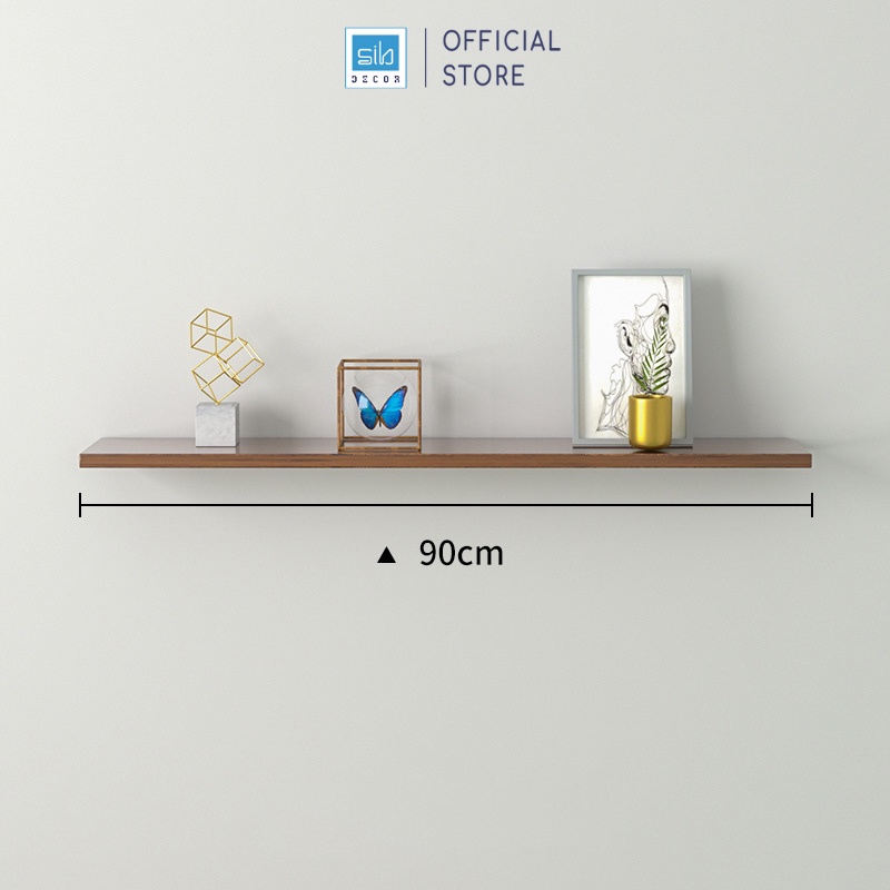 Ảnh Kệ Thanh Ngang Dài 90 cm Rộng 15cm, Gỗ Dày 17mm SIB Decor, Dễ Dàng Lắp Đặt KT001 2