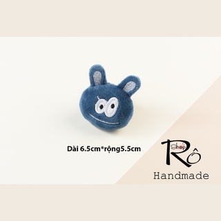 Ghim cài áo gấu bông, huy hiệu cài balo bằng bông dễ thương |Shop Rô Handmade