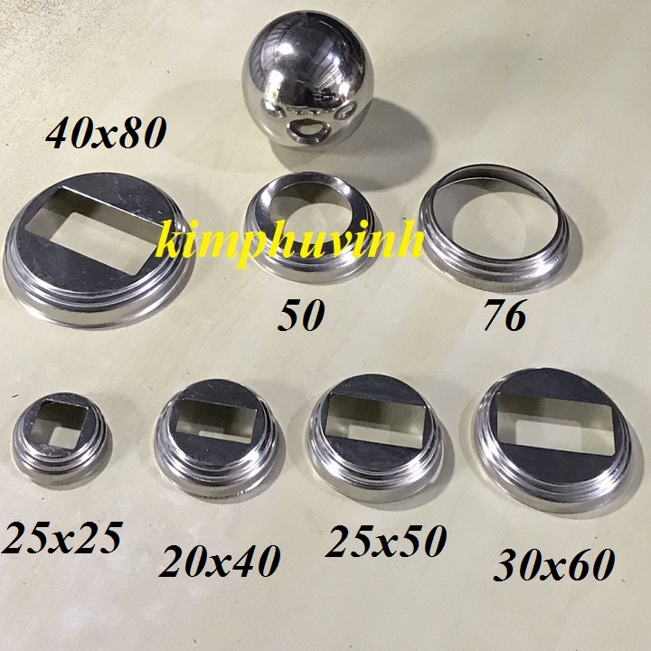 05 CÁI - CHỤP ĐẾ INOX - CHÂN ĐẾ INOX - CHỤP CHÂN INOX CHO SẮT HỘP ...