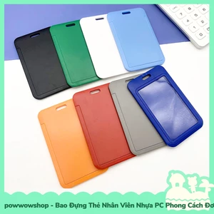 Bao Đựng Thẻ Nhân Viên Nhựa PC Màu Đơn Sắc Simple Color