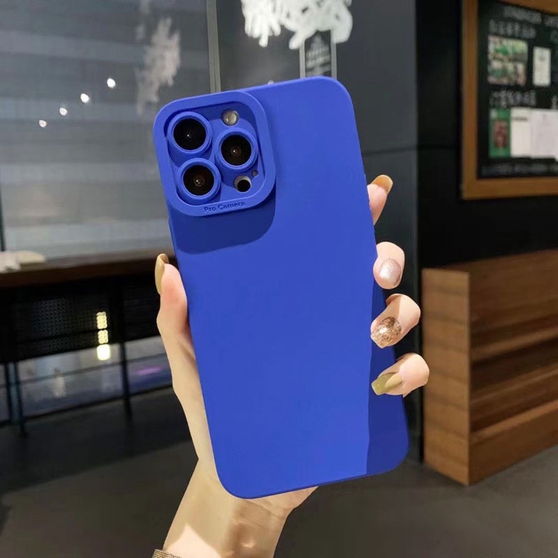 Ốp điện thoại viền vuông màu trơn chống sốc cho Redmi 14C 13C 12C 11A A2 A1 10 10C 10A 9A 9C 9T K80 K70 K60 K50 K40 K30 Pro K70E 4G 5G 2025