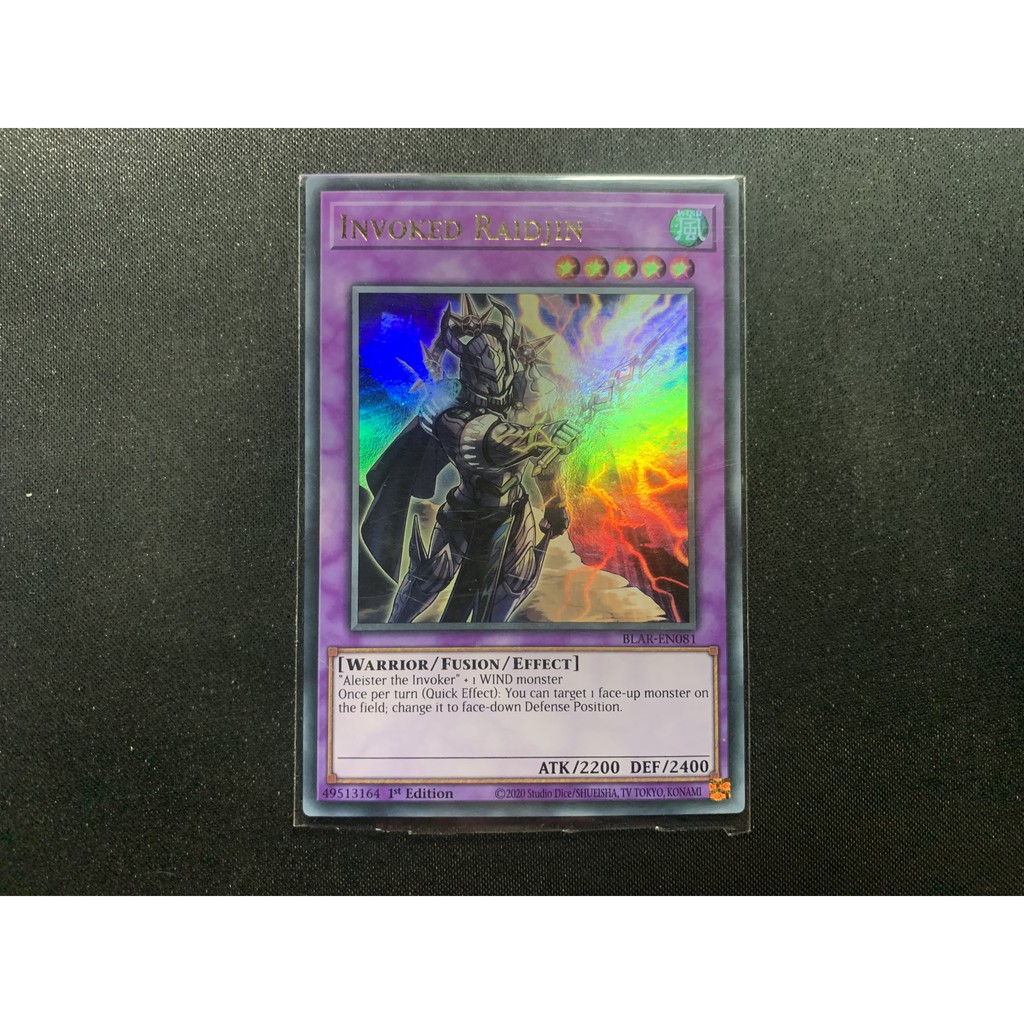 Thẻ Bài Yugioh Chính Hãng Tiếng Anh Invoked Raidjin | Shopee Việt Nam