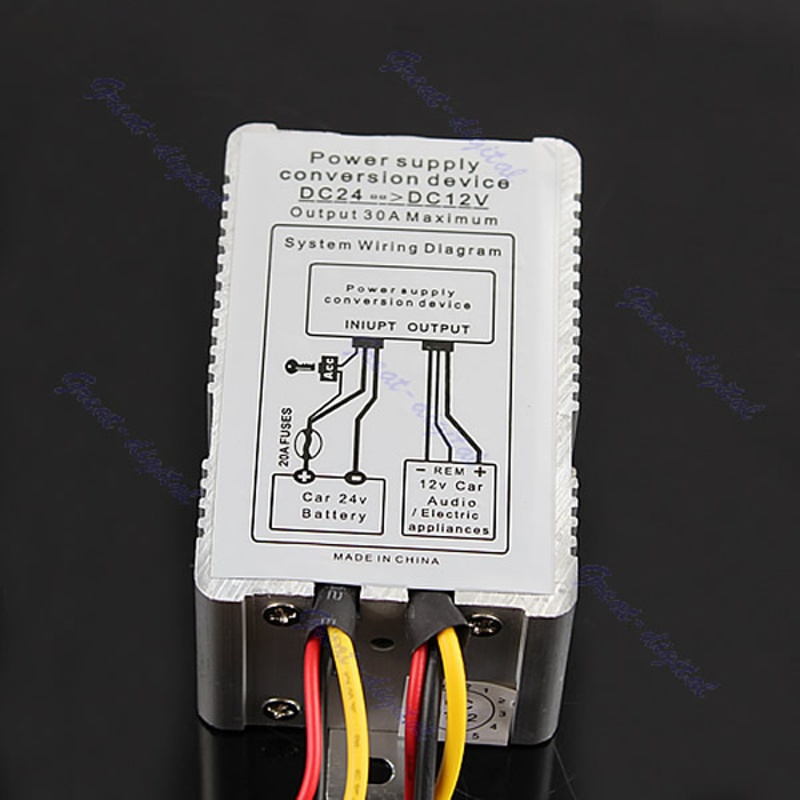 Thiết Bị Chuyển Đổi Nguồn Điện Từ 24v Sang 12v Dc-Dc 30a Chuyên Dụng Cho Xe Hơi