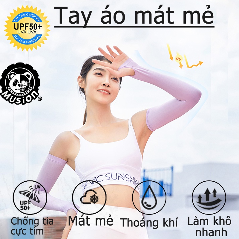 Đôi găng tay áo chống nắng xỏ ngón màu trơn cổ điển cho hoạt động ngoài trời thoáng khí
