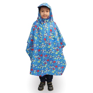 Áo Mưa Trẻ Em Vải Dù Bít 2 Bên từ 6 đến 14 tuổi-Hàng cao cấp