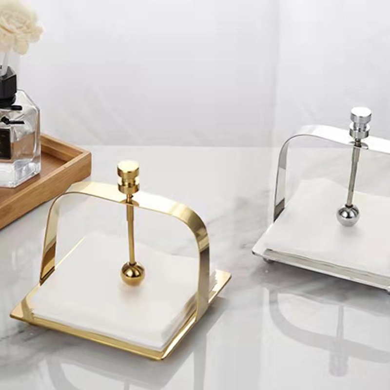 SHI Giá đỡ khăn ăn bằng thép không gỉ Giá đỡ khăn giấy độc lập Hộp đựng khăn giấy cho gia đình Ktchen Mặt bàn Bàn ăn Nap