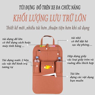 Túi Treo Đồ Sau Ghế Ô Tô, Túi Treo Đồ Sau Ghế Ô Tô Cao Cấp Chứa Đồ Đa Năng