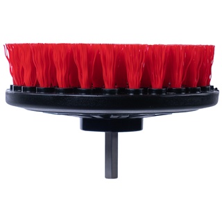 DRILL BRUSH RED (HEAVY) (ACC508) Bàn chải thương hiệu CHEMICAL GUYS gắn máy khoan màu đỏ (Cứng)