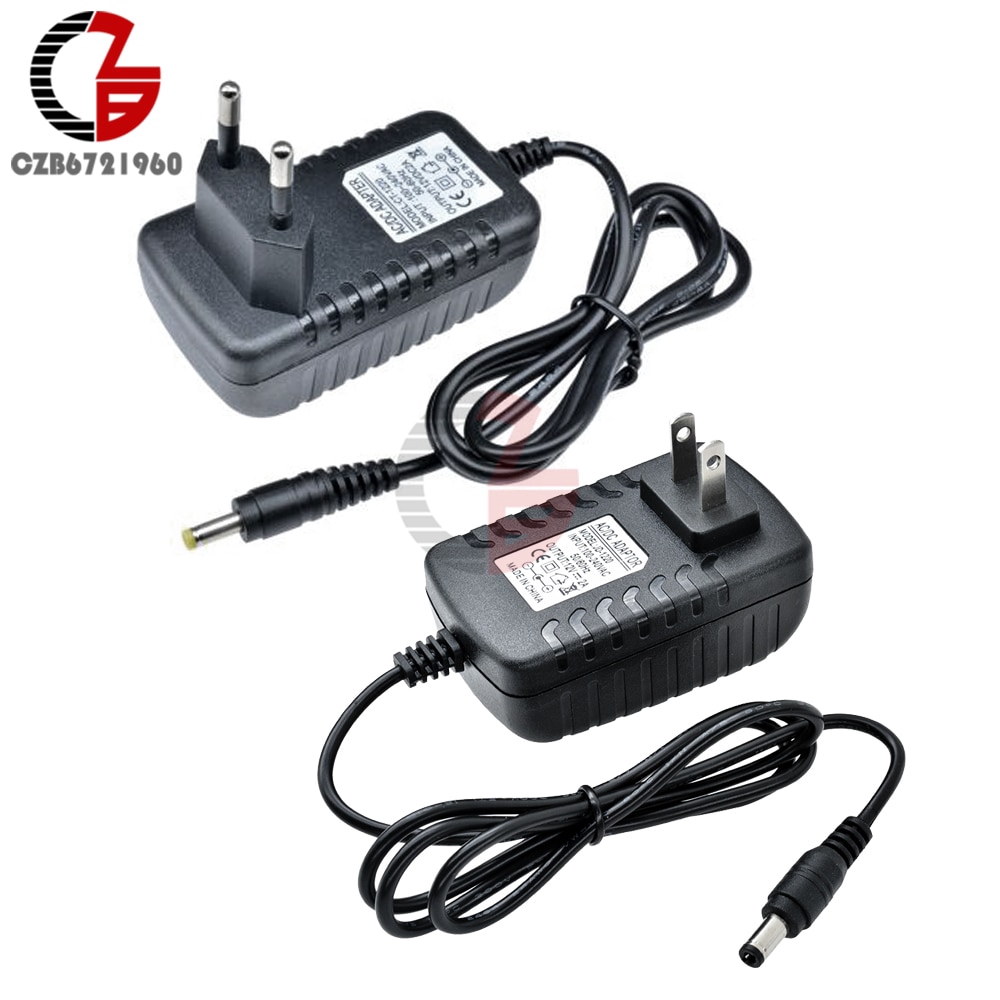 Us Eu Power Adapter Ac 100V-240V To Dc 12V 9V 5V 2A 1A Power Supply  Transformer Voltage Converter 110V 220V Plug Socket Charger | Shopee Việt  Nam