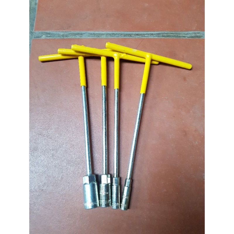 Tuýp liền khẩu chữ T vặn ốc tay bọc nhựa 8mm-19mm