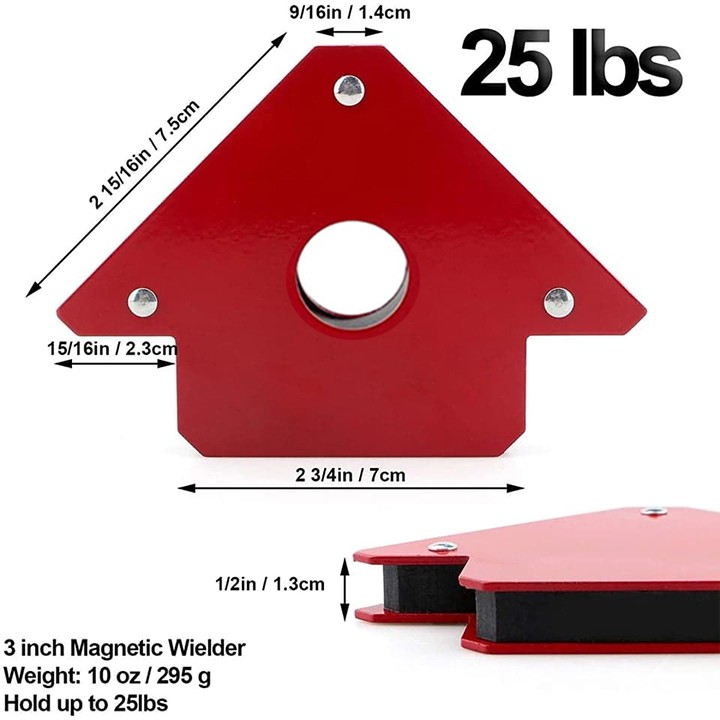 Nam châm ke góc hàn , ke nam châm vuông góc hàn sắt lực hút 12kg 22kg 33kg - ê ke góc vuông