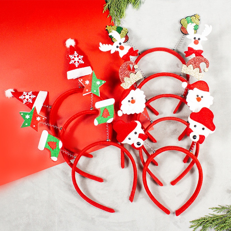 Cài Tóc Noel, Phụ Kiện Cài Tóc, Bờm Cài Tóc Noel Dễ Thương Cho Bé PUKAPI