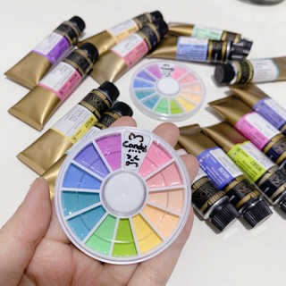 MIJELLO GOLD 🐻💕 Set 12 màu nước tông pastel bỏ túi