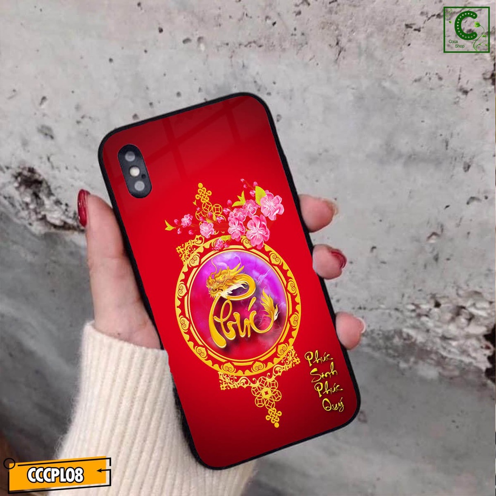 Ốp lưng iphone mặt kính in hình cực đẹp siêu bền - Phúc Sinh Phúc Qúy - 6/6plus/6s/6splus/7/7plus/8/8plus/x/.....