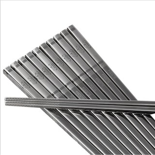 Combo 5 Đôi Đũa PHÚC LÀNH Inox 304 - Chống Trượt, Khắc Laser Sang Trọng