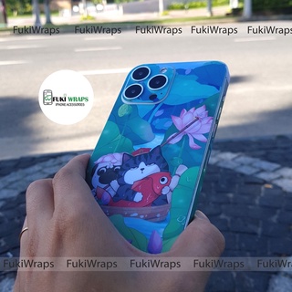 Tấm dán Skin Mặt Sau Cún Mèo FULL VIỀN Dành Cho 13prm ,12prm ,11prm ,X , XS, XR ,xsm , 7p , 12pro , 11pro - FukiShop