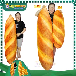 GỐI ÔM BÁNH MÌ 3D SIÊU TO KHỔNG LỒ SIÊU ĐẸP MỀM MỊN ÔM NGỦ [SIÊU CƯNG]