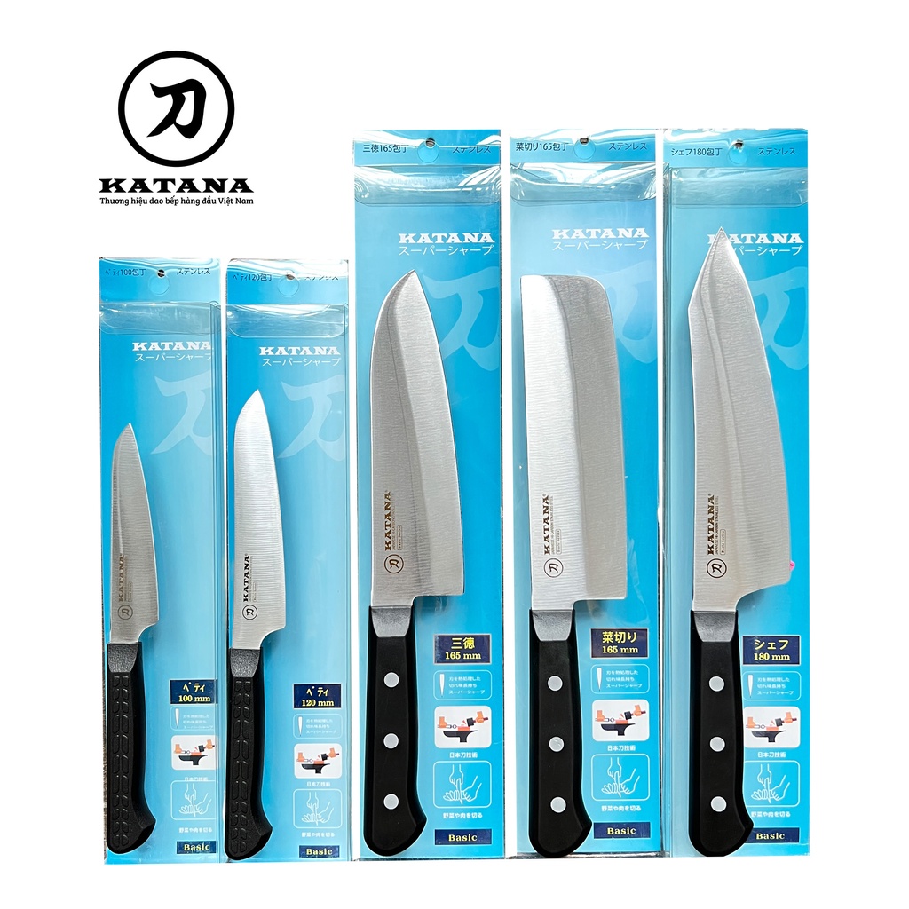 Bộ 5 chiếc dao bếp cao cấp KATANA Basic - KATASET5(5 chiếc)