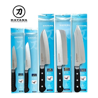 Dao bếp cao cấp KATANA Basic Nakiri - Dao thái đa năng đầu vuông KATA403 (165mm)