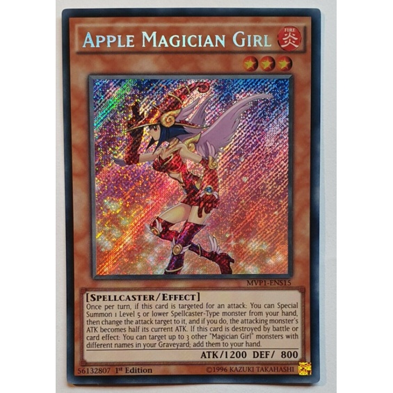 Bài Yugioh Lá Bài Apple Magician Girl Mvp1 Ens15 Secret 1st Shopee Việt Nam 5233