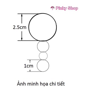 Móc khóa tròn handmade [Mới 100%] gắn treo chìa khóa, khoen vòng kim loại màu bạc,phụ liệu thủ công, diy, ba lô túi xách