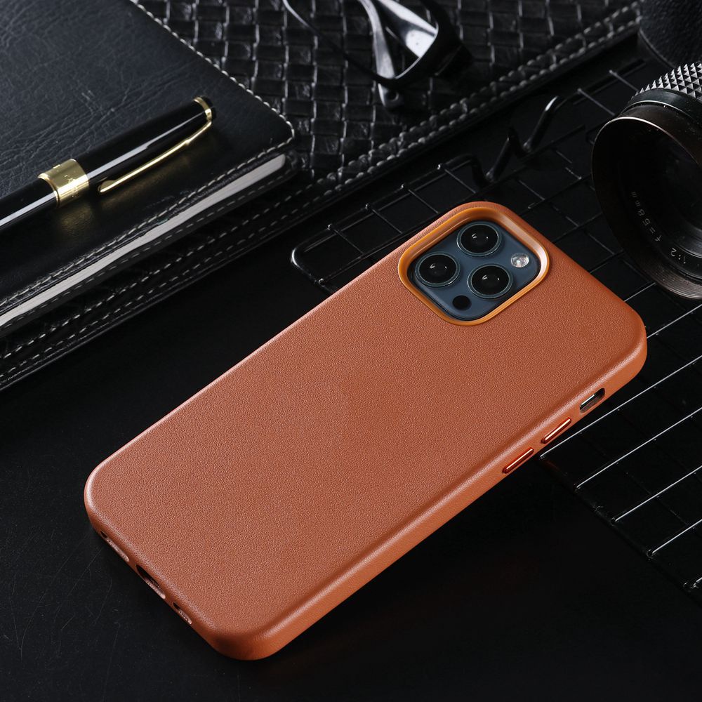 Ốp Da Tương Thích Cho iPhone 17 14 Plus 16 15 13 12 Pro Max Mini Có Từ Tính Sạc Không Dây Vỏ Điện Thoại Tương Thích Cho iPhone 13 Pro Max Cover
