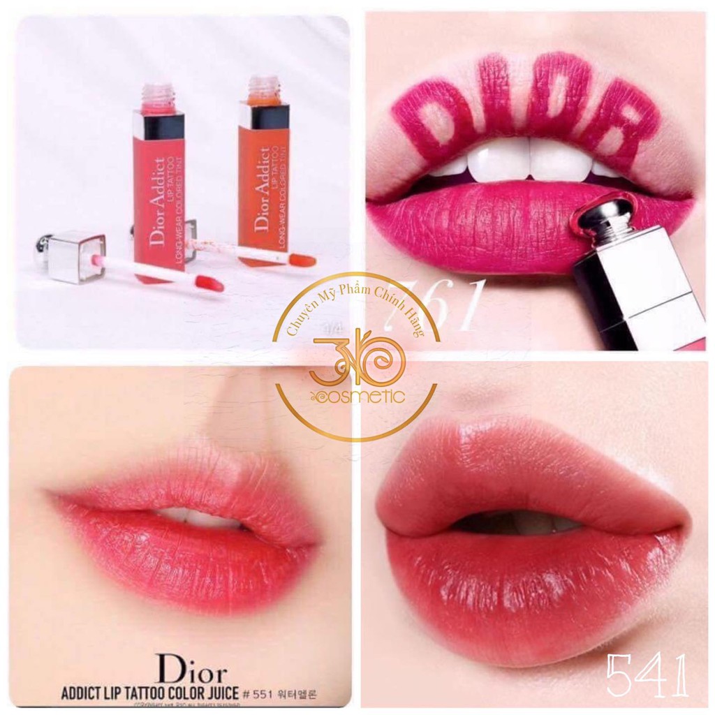 Son Dior Addict Lip Tattoo 761 541 551 Shopee Vi t Nam