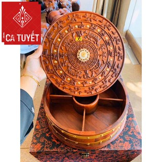 Khay Đựng Bánh Kẹo Gỗ Hương Cao Cấp (K)