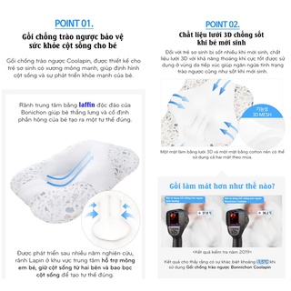 Gối chống trào ngược BONNICHON Coolapin Hàn Quốc (nhập khẩu chính hãng)