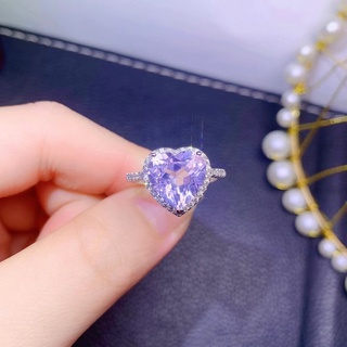 ❤ Cổ Điển Nguyên Bản Thời Trang Tình Yêu Thạch Anh Tím Nữ Nhẫn Thời Trang Dễ Thương Thú Tội Trang Sức Cưới