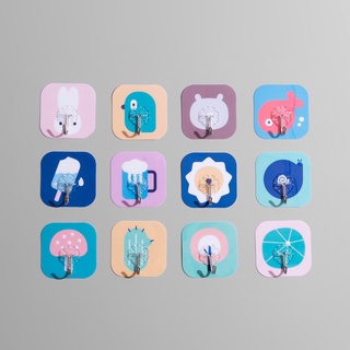 SET 10 Móc Dán Tường Chịu Lực 3d In Hình Siêu Dính 88072