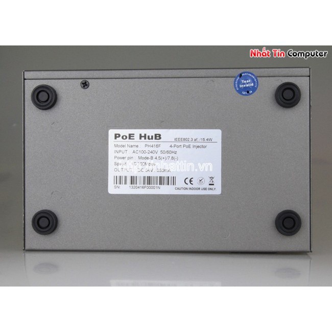 Product image Switch POE 8 Port dùng để cấp nguồn qua đường dây mạng KMETech PH416 3