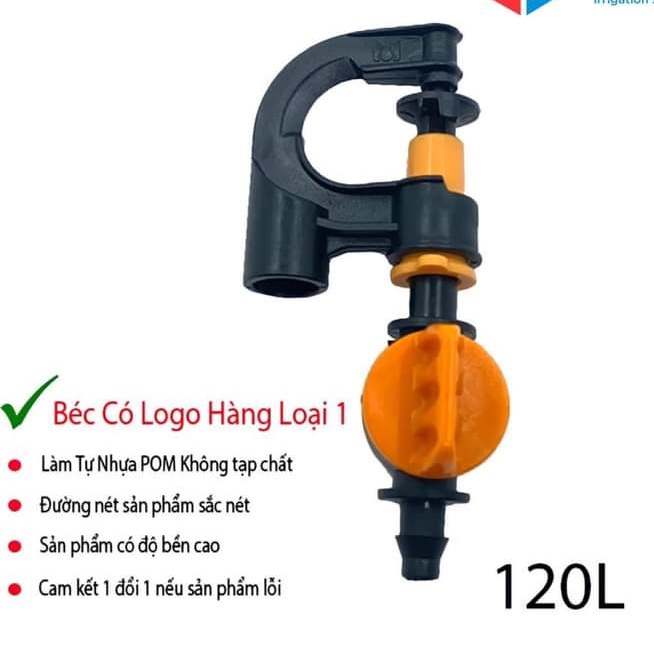 Combo 100 Béc Tưới Cây G5 cải tiến Có Van- Chống Côn Trùng- Điều Chỉnh Bán Kính Tưới