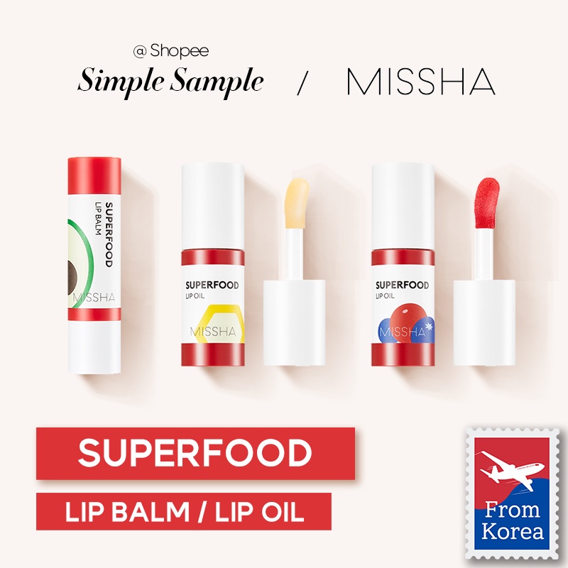 Missha superfood lip oil lip balm Super Soft And Smooth | Shopee Việt Nam